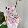 Laser Cute Cat Silicone Case for Xiaomi Redmi Note 12 11 10 Samsung A54 A24 A14 Oppo A78 A58 A38 Infinix Note 30 Funda Painted Cover Soft TPU Bumper