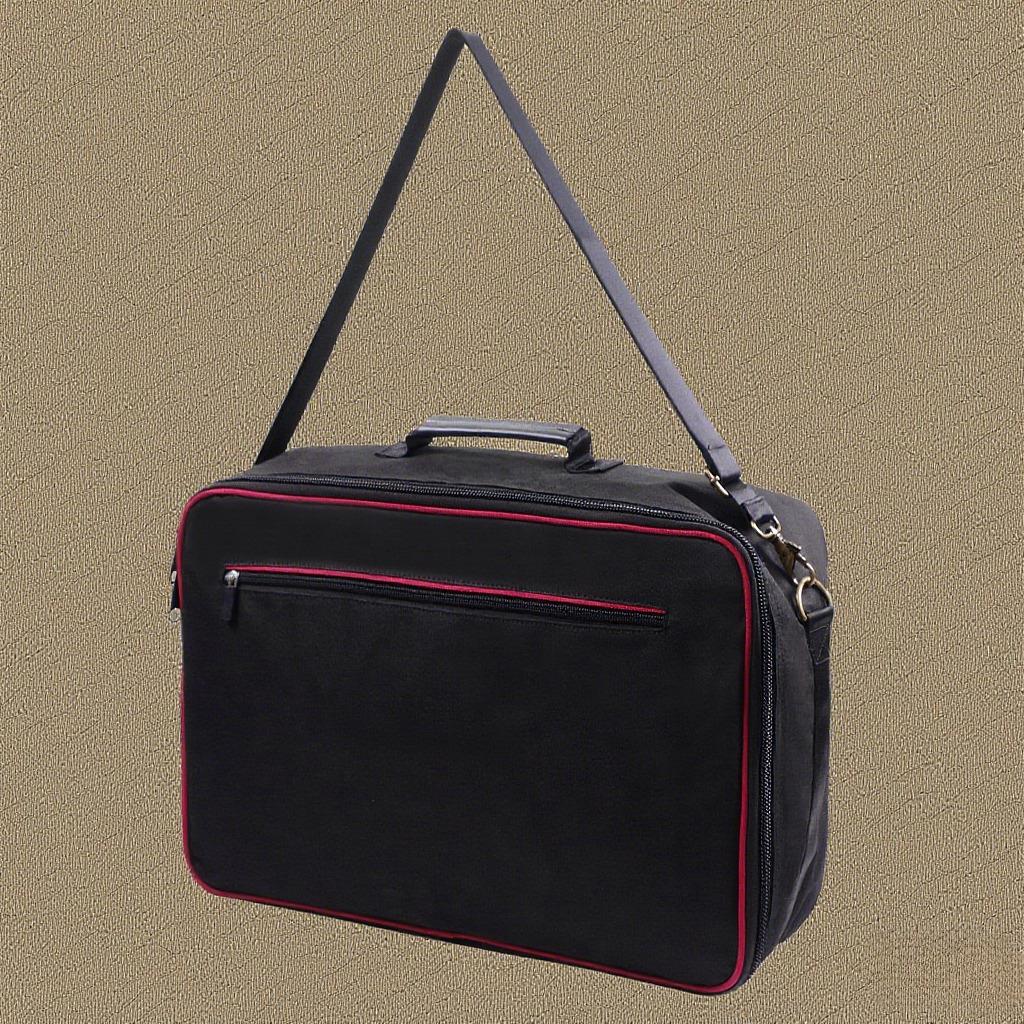 Effect Pedal Bag Guitar Pedal Board Carry Bag Oxford Cloth Portable Zipper Handbag Shoulder Bag with Detachable Strap Black