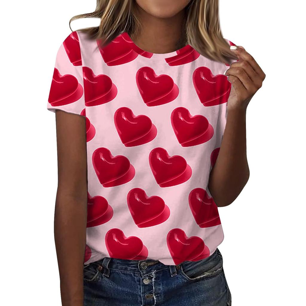 Футболки с цветочным принтом «Роза», женская модная футболка с коротким рукавом и круглым вырезом, Y2k Harajuku, футболки больших размеров, топы, женская одежда