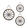 Wagon Wheel Decor Wood Party Home Ornament Wall Hanging Ship for Garden