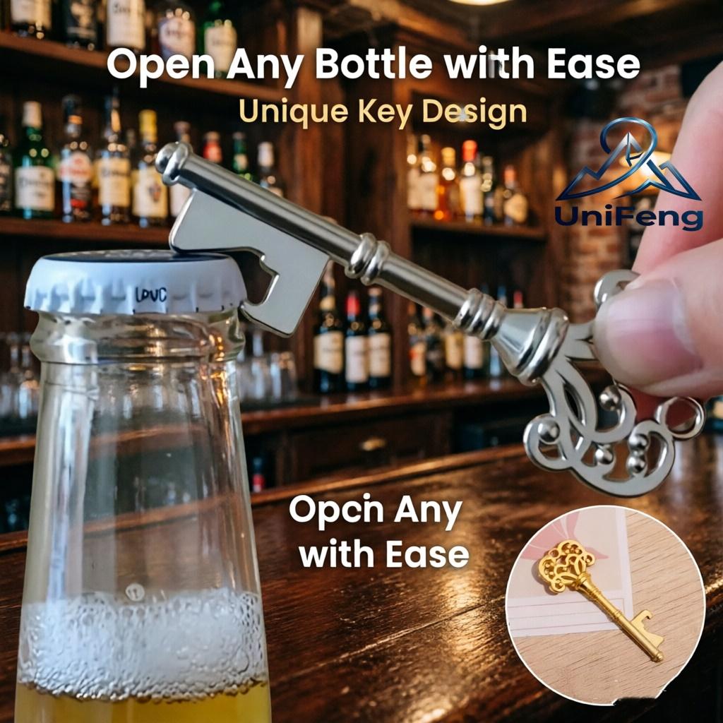 1pc Bottle Opener Vintage Crown Key Shape Bottle Opener,Suitable For Bar Or Household,Barware Tool,Wedding Gift,Kitchen Gadget 6