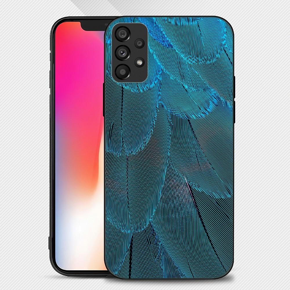 Multicolored Feathers Phone Case For Samsung Galaxy S22 S23 Ultra S21 S20 FE Plus Note 20 Soft Cover