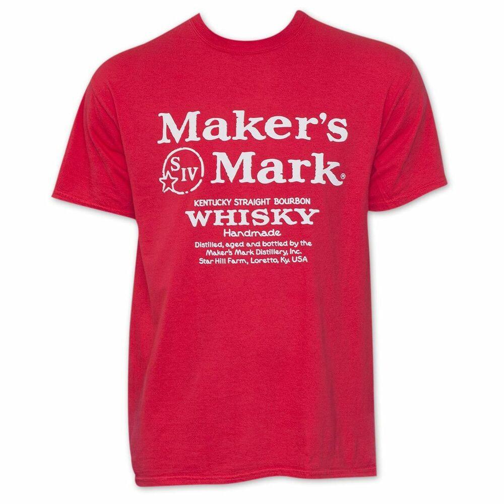 Футболка с логотипом MakerS Mark Whisky, красная