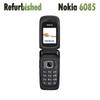 Восстановленный разблокированный оригинальный мобильный телефон Nokia 6085 2G GSM с раскладушкой и 1 SIM-картой.
