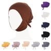 1PC Hijab Undercap for Women,Islamic Muslim Full Cover Face Veil Silk Fabric Turban Cap Underscarf Ramadan Accessory Daily Wear