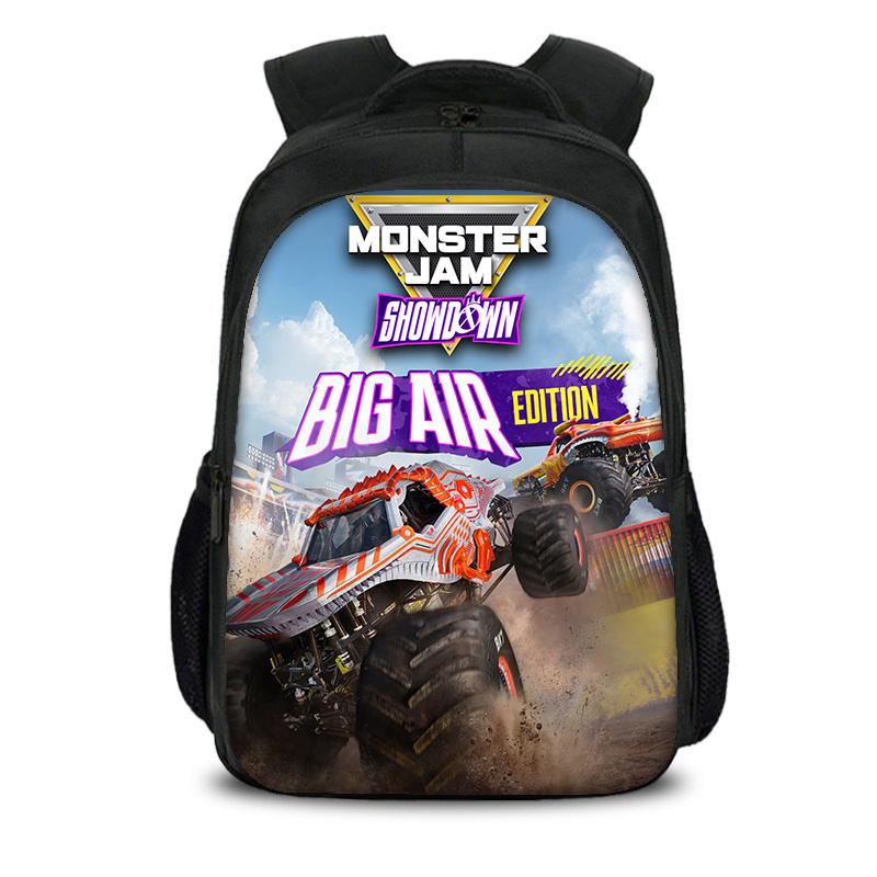 Двухслойный рюкзак Monster Jam с мультяшным принтом, новый тренд, для ученика, лучший спутник в кампусе, подарок на день рождения