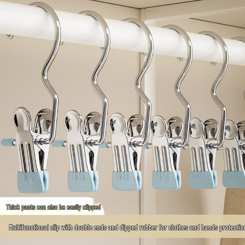 Многофункциональная ветрозащитная прищепка: Бесшовный держатель для шляпы и брюк