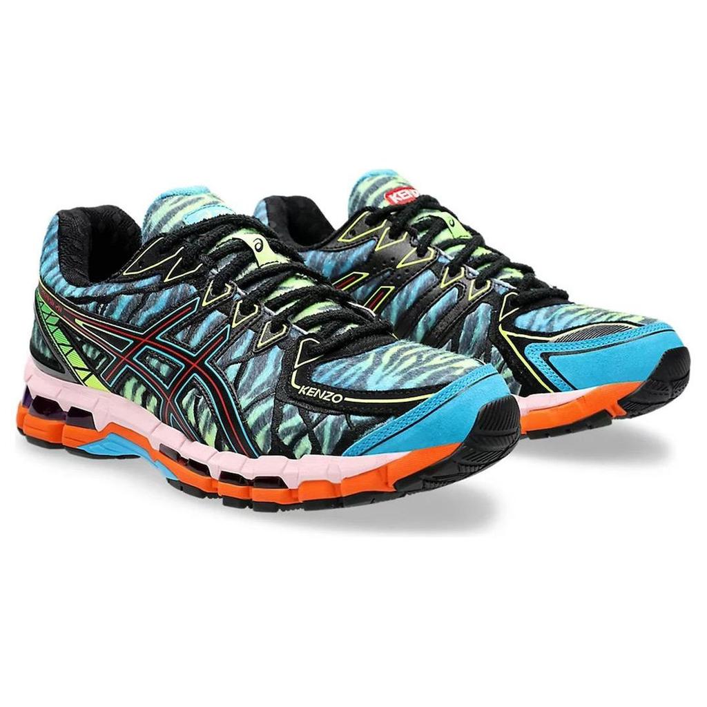 Kenzo x ASICS Gel Kayano 20 Cyan Zebra Мужские Кроссовки Синие 1201B032-400