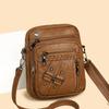 Mobile Phone Bag Crossbody Single-shoulder Bag Multi-layer Zipper Coin Purse Small Square Bag