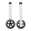 2Pcs Walker Wheels Replacement Adjustable for The Elderly Disabled Accessories Aluminum Alloy Legs