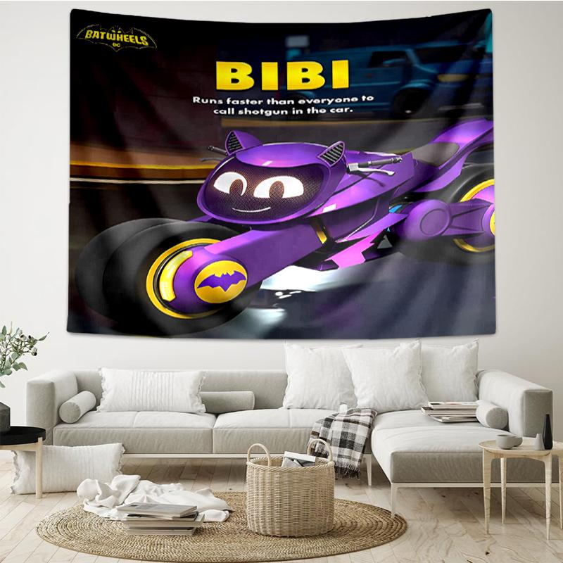 Car Print Tapestry, Backdrop, Easy Setup, Ideal for Bedroom, Office & Living Room, with Aesthetic Wall Hanging Decor.