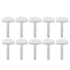 10PCS Leg Levelers Leveling Foot Adjustable PP Iron Screw On Easy Operation Furniture Levelers for