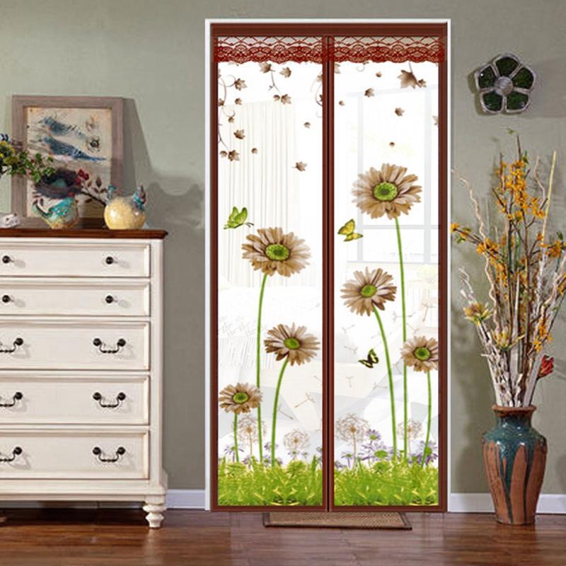 Летняя магнитная сетка против комаров, насекомых, мух, насекомых, занавеска с автоматическим закрытием, дверная ширма, кухонная занавеска, Прямая доставка