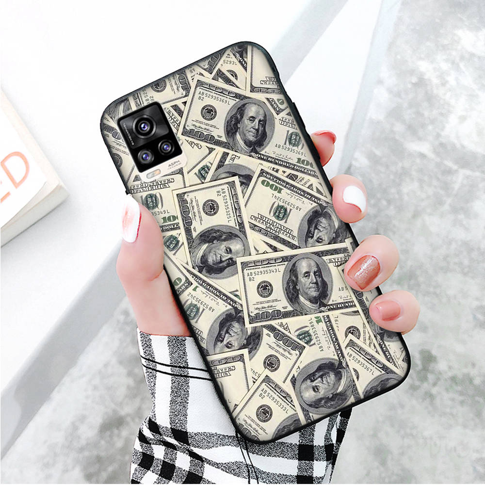 Черный чехол для Xiaomi Redmi 13C Note 9 iPhone XR 7 8 14 15 11 12 13 X XS Pro Max Samsung A25 S23 S24 FE Ultra Plus Financial Icon