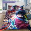 Demon Slayer Villain Characters Bedding Set, 1 Duvet Cover & 2 Pillowcases, Suitable for Home, Ideal Gift for Fans