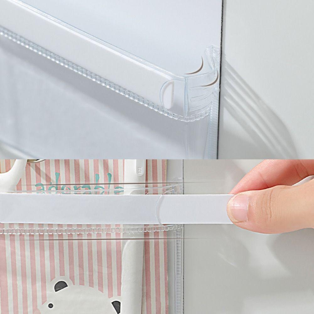 PVC Magnetic Storage Pouch Refrigerator Side Door Shelf For Refrigerator Microwave Kitchen