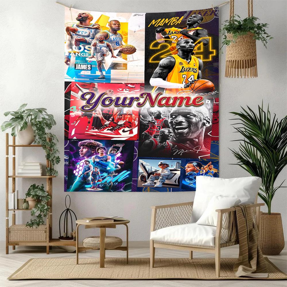 Curry Custom Your Name Wall Decor Tapestry Art For Pet Memorial Birthdaywedding Party Backdrop Family Gift