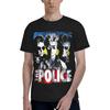 Мужская футболка JOISOMI Рок-группа The Police Мужская футболка с круглым вырезом и коротким рукавом Модная Повседневная Легкая Футболка для Тренировок
