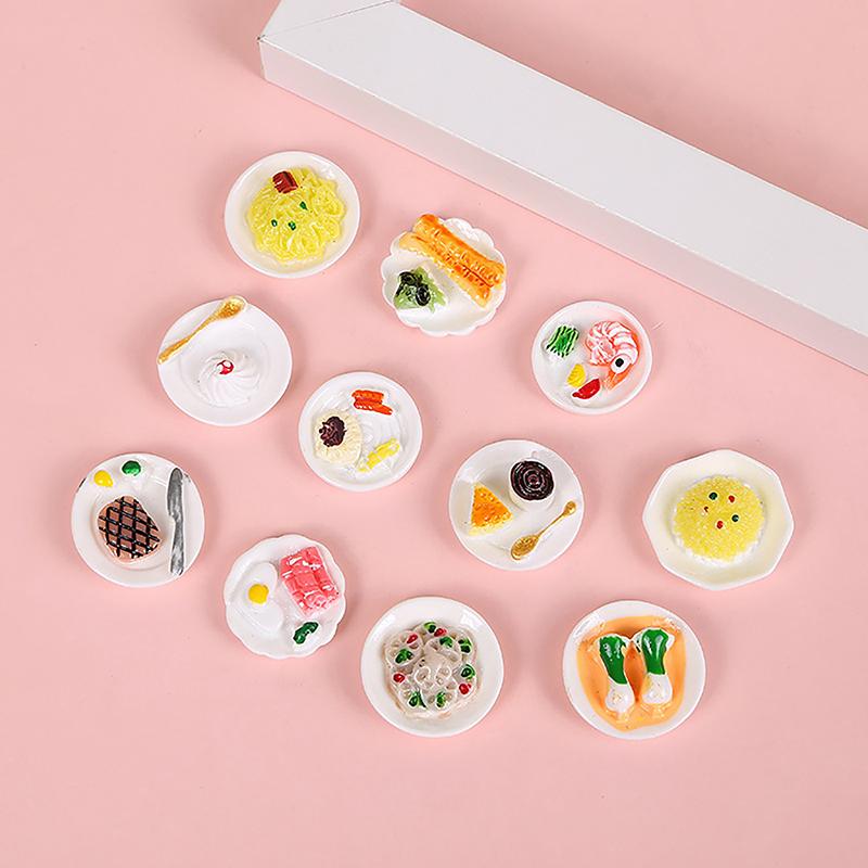 1 шт. аксессуары для кукольного домика мини-блюдо для димсамов сделай сам миниатюрный пейзаж декор для сада сказки ролевые украшения для еды