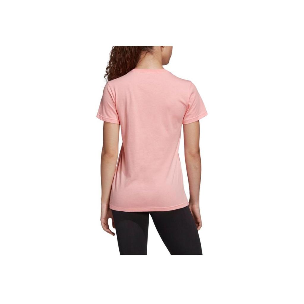 adidas Women's Essentials Big Logo Short Sleeve T-Shirt Pink FQ3239
