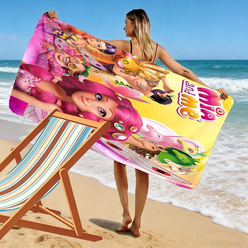 Mia Print Beach Towel, Large Soft Quick Dry Towel for Beach Camping Swimming