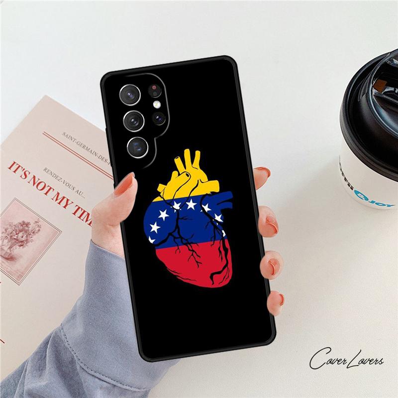 Чехол для телефона с флагом Венесуэлы Для Samsung Galaxy S24 S25 S23 S22 Ultra Note 10 20 Plus S20 S21 FE Чехол