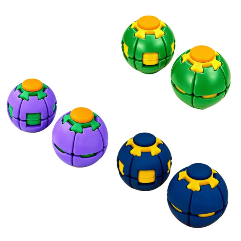 Двухголовая Пресс-и Крутящаяся Мялка-Антистресс, 3D-печатная Игрушка, Гаджет для Снятия Стресса, Спиннер, Портативный Лекарь Тревожности