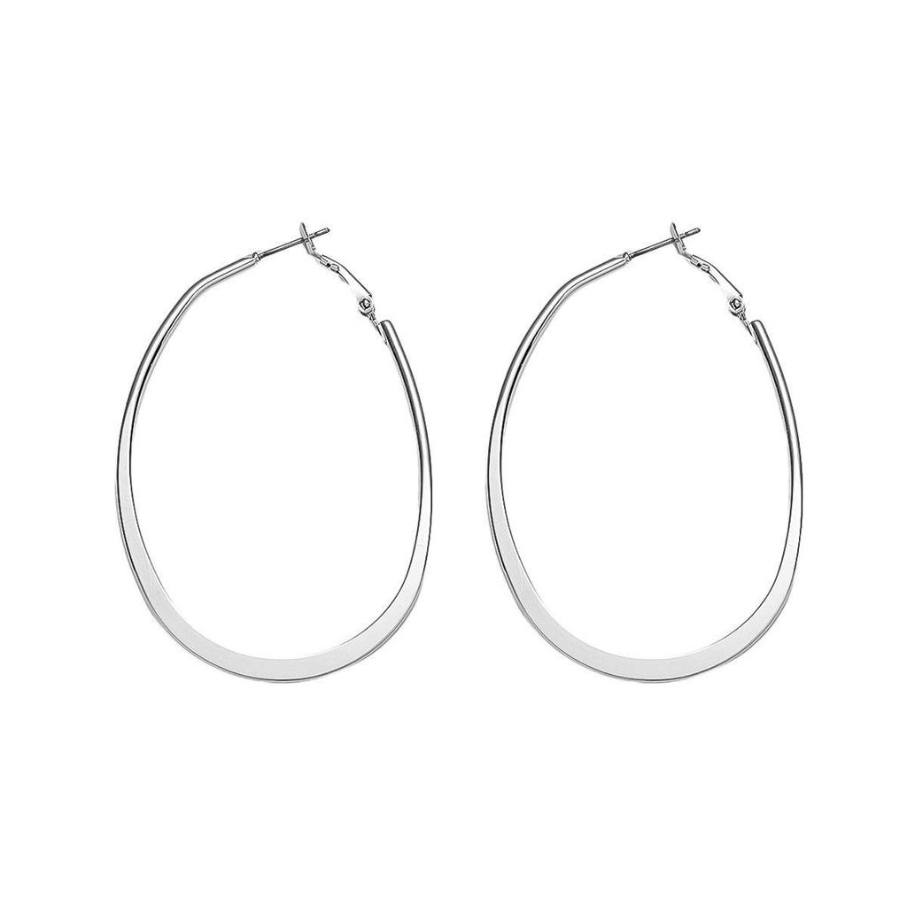 Серьги Kenjie Original Design Exaggerated Large Circle Earrings - популярные серьги-кольца с европейским и американским влиянием моды