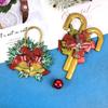 Силиконовая форма Колокольчик Деда Мороза Настенная Рождественская Стереоформа DIY Украшения Подвеска Формы для рукоделия из эпоксидной смолы