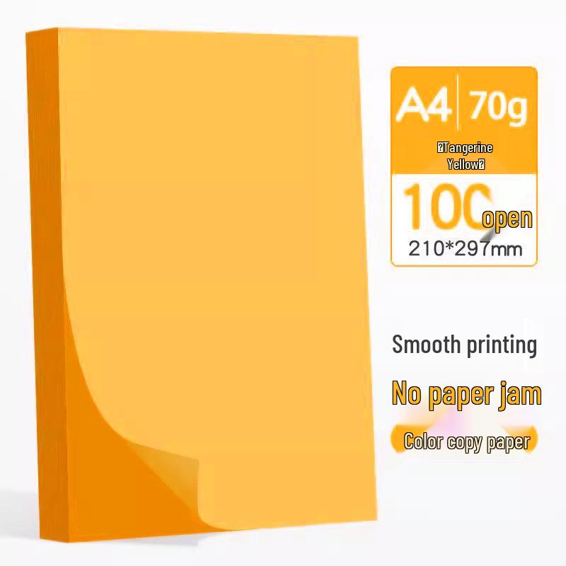 10-Color A4 Origami & Printing Paper, 70g, for Craft & Office Use