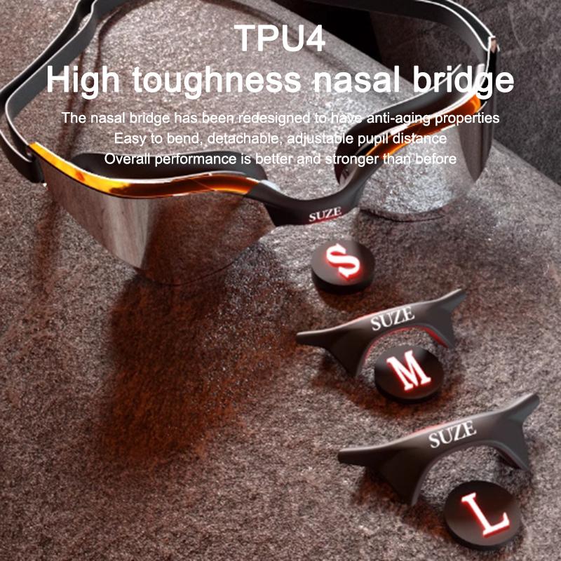 High Definition Waterproof And Anti Fog Adult Swimming Goggles, Professional And Comfortable Electroplated Swimming Goggles