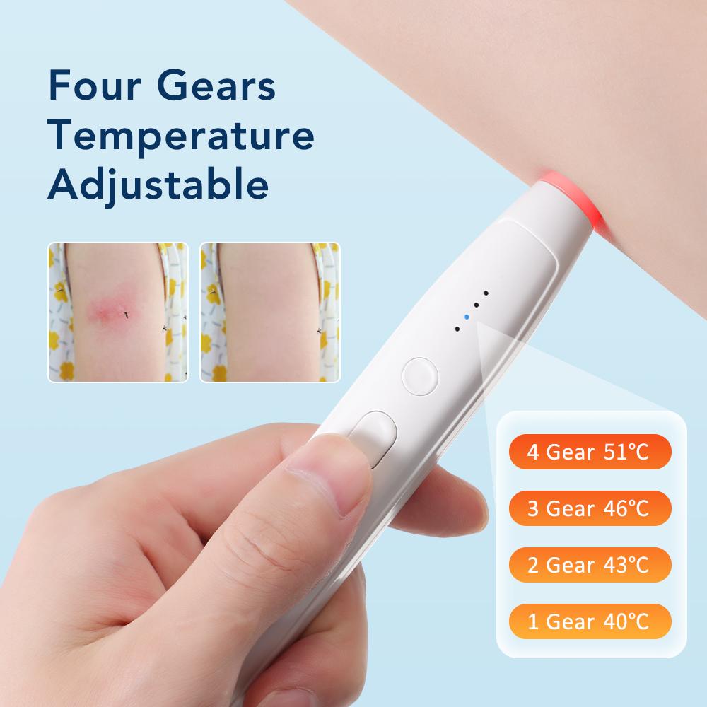 Rechargeable Portable Mosquito Insect Bite Relieve Itching Pen Chemical-Free Anti-Itch Natural Bug Bite Itch Pen For Child Adult