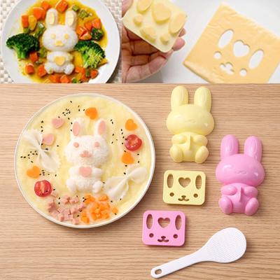 1 комплект кухонной формы для суши, сэндвич-формы, форма для кролика и рисовых шариков, инструмент для приготовления бенто своими руками