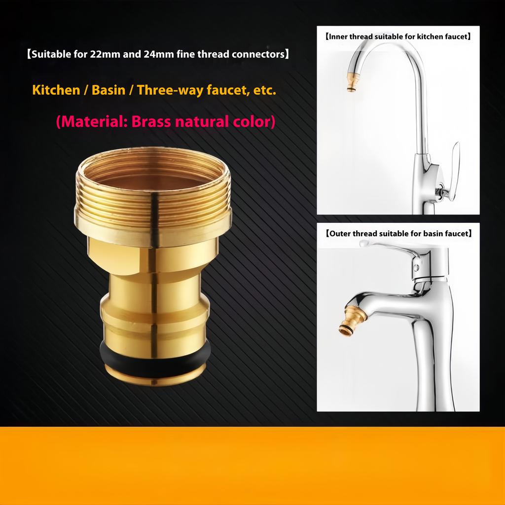 Универсальный кран для стиральной машины Кухонные переходники Латунный кран Полив Садовые инструменты Соединитель крана Переходник для шланга смесителя Фитинг для раковины
