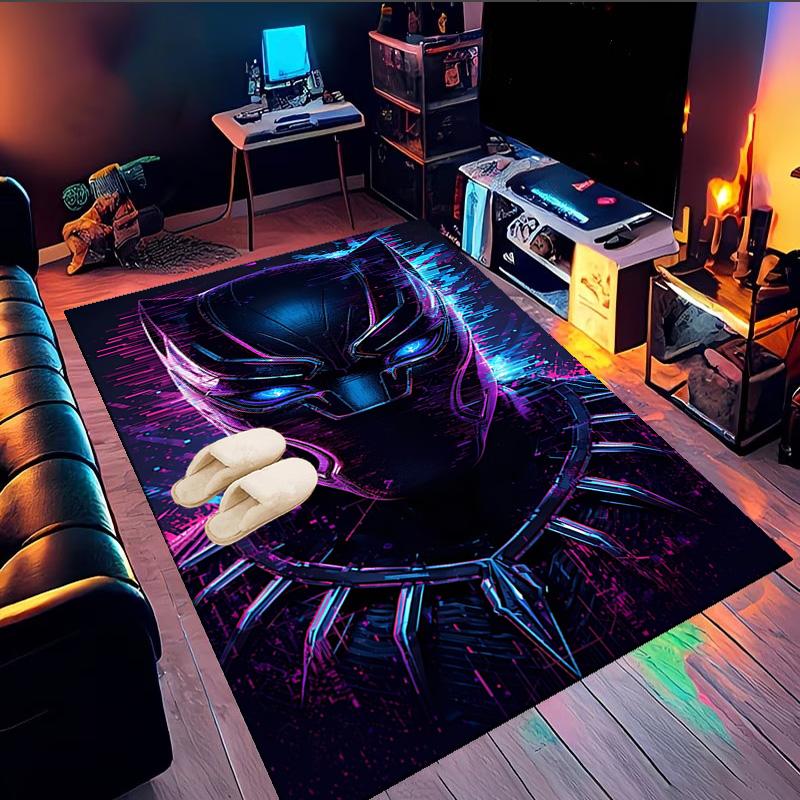 Black Panther Flight Area Rug Suitable for Indoor And Outdoor,Carpets for Kitchens, Homes, Offices, Living Rooms,Home Decor,Christmas Gift