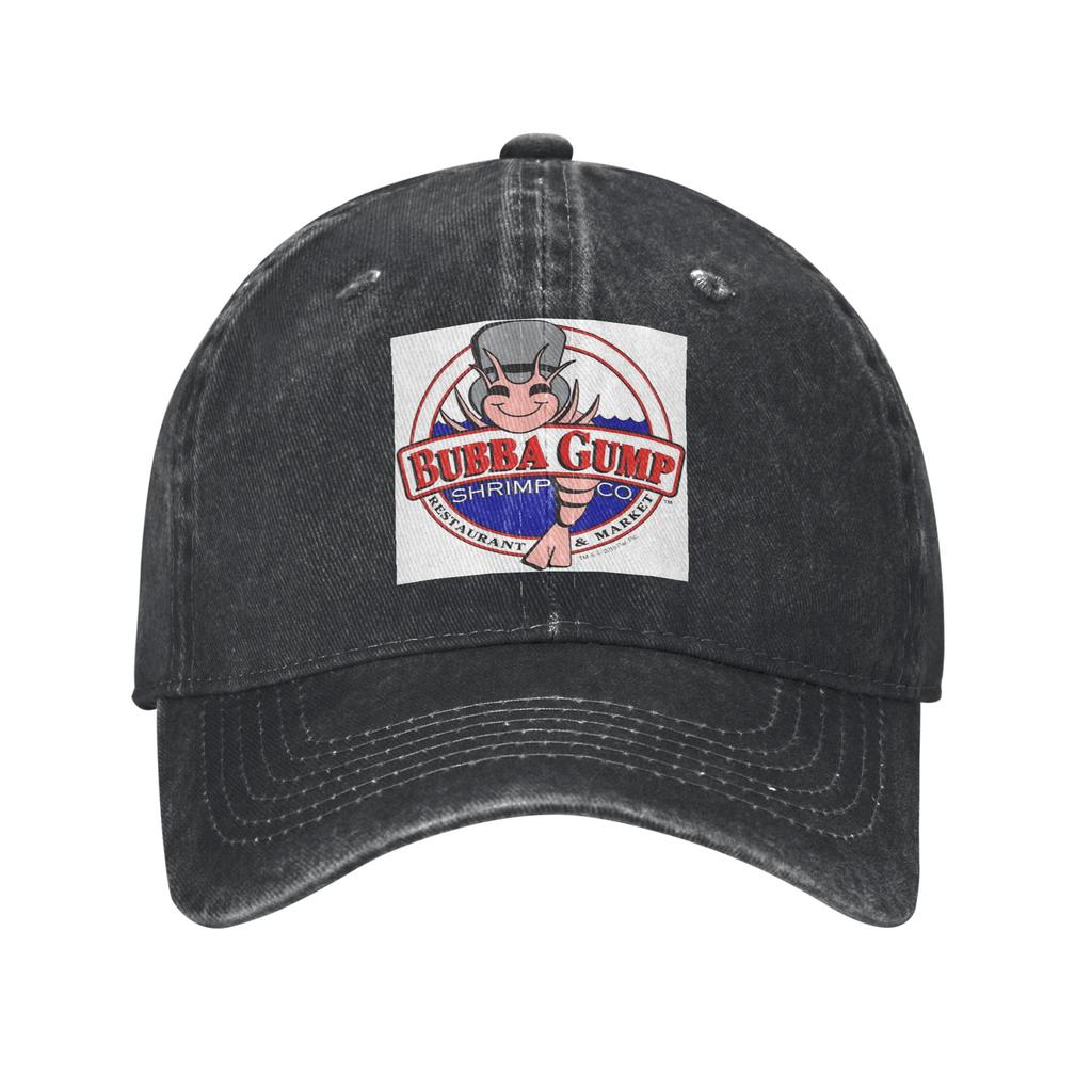 Bubba Gump Forest Shrimp Seafood Denim Fabric Cap Casual Baseball Caps Adjustable Hat Summer Unisex Baseball Hats