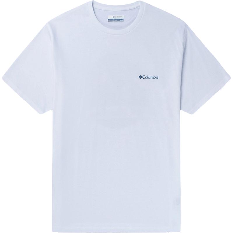 Columbia Hageman™ Графическая дышащая спортивная футболка с коротким рукавом быстросохнущая унисекс Топы Белый XE8911-100