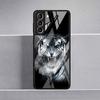 Чехол из стекла Tiger Animal для Samsung Galaxy S22 S20 FE S21 Plus, чехол для телефона S10 5G S9 Note 20 Ultra 10 Lite Shell