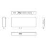 Док-станция Type-C с поддержкой 1080P 60 Гц 4K 30 Гц, слот для карт, многофункциональная док-станция для зарядки со съемным USB-C концентратором