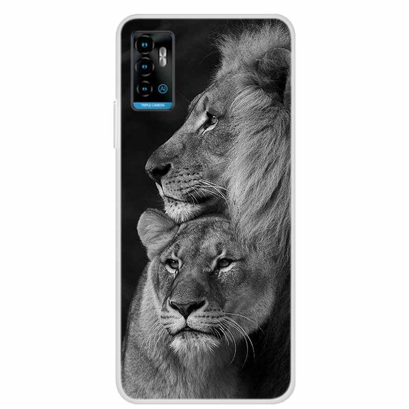 For ZTE Blade A71 Case Animals Bumper Silicone TPU Soft Cover Phone Case For ZTE Blade A71 A7030 Shockproof Cartoon Coque Funda
