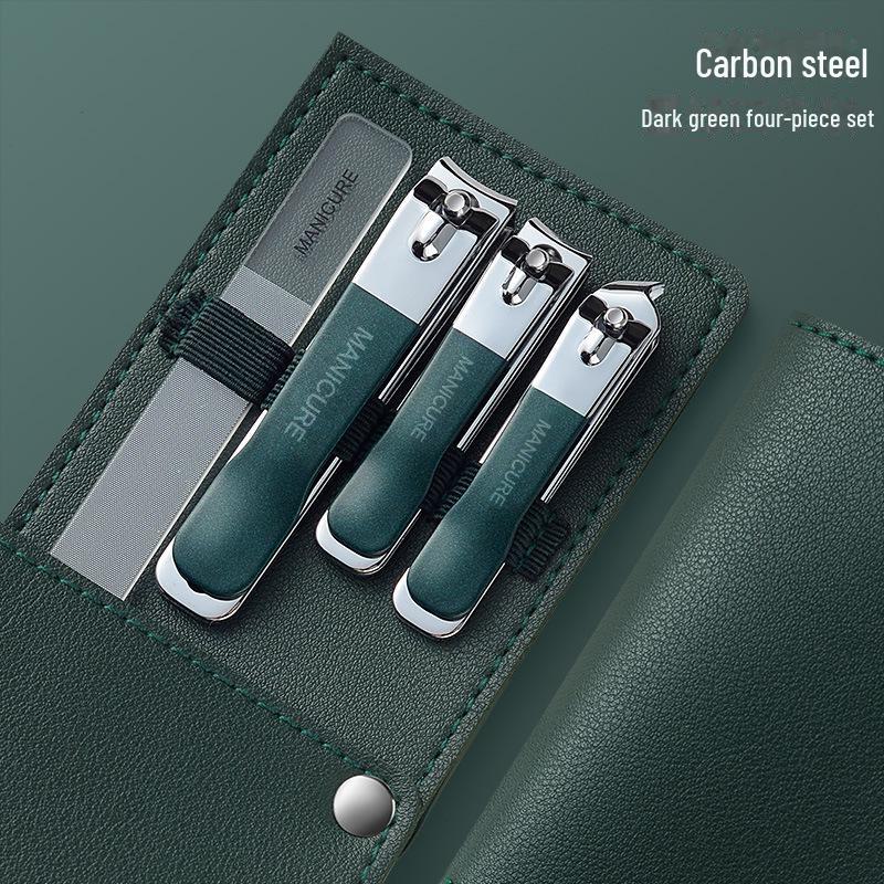 Набор кусачек для ногтей с градиентным цветом: Четырехсекционный вращающийся мешок с большими и малыми косыми клипсаторами