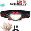 USB Rechargeable COB Headlight Super Bright Head Flashlight New LED Induction Headlamp  Fishing