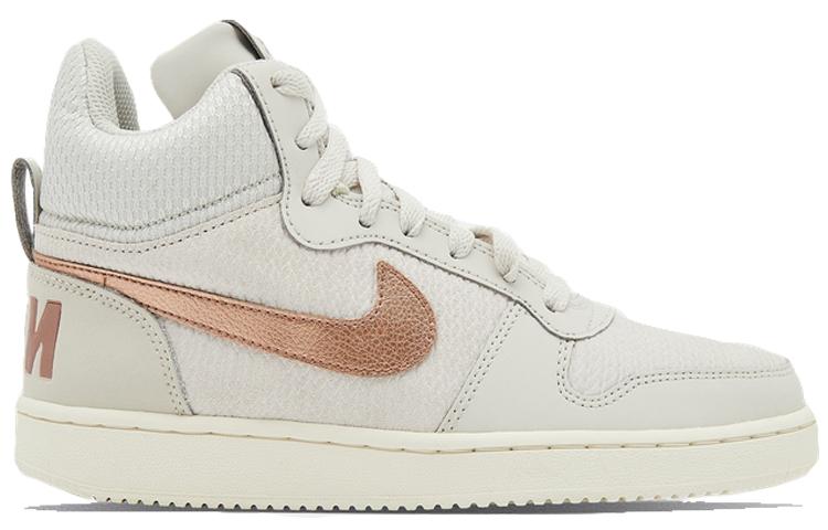 Nike Кроссовки Court Borough Mid Premium Light Bone Metallic Red Bronze Женские 844907-003