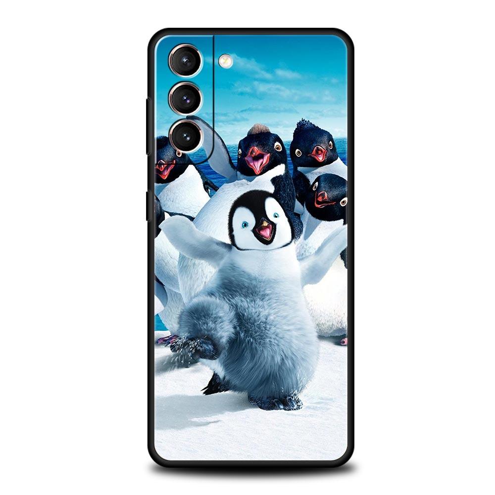 Милый качественный чехол для телефона с милым пингвином для Samsung Galaxy S22 S20 FE S10 Plus S21 Ultra 5G S10E S9 S8 Note 10 Lite 20, мягкий чехол