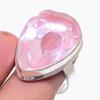 Natural Pink Kunzite Gemstone 925 Sterling Silver Jewelry Ring Size 10.5 O8f38