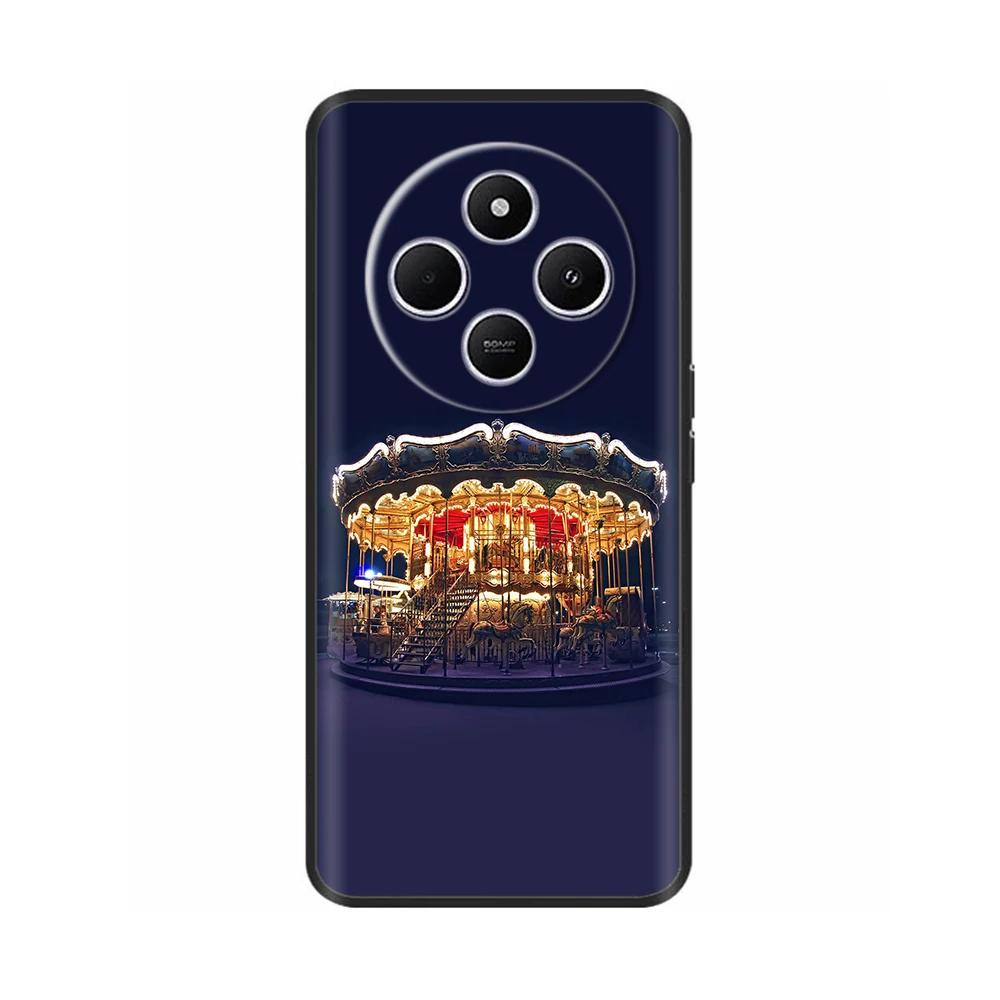 Ударопрочный чехол Funda для Xiaomi Redmi A4 5G Чехол 6,88" Мягкий ТПУ Силиконовый Чехол для Телефона для RedmiA4 2024 A 4 Capas С принтом Сердце Цветок