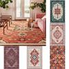 Ethnic Style Vintage Carpet for Bedroom Home Hotel Soft Mat Washable Living Room Decoration Hallway Cloakroom Coffee Table Rug