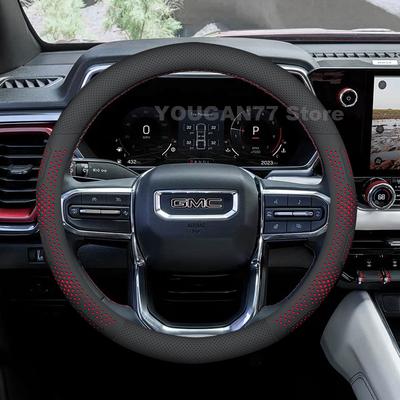Кожаная накладка на руль автомобиля для GMC Canyon AT4 Denali 2024 2015-2023 Sierra 2023 Автомобильные аксессуары Руль GMC Canyon