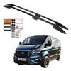 Roof Rails FORD TRANSIT CUSTOM LONG from 2012 To 2023 COLOR BLACK
