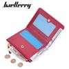 Baellerry Women Fashion Mini Coin Purse Artificial Leather Bifold Wallets Classic Card Holder Packs